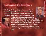 carátula trasera de divx de Conflicto De Intereses