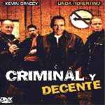 carátula frontal de divx de Criminal Y Decente