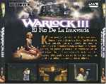 carátula trasera de divx de Warlock Iii - El Fin De La Inocencia