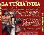 carátula trasera de divx de La Tumba India