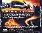 carátula trasera de divx de Los 4 Fantasticos - 2005