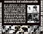 carátula trasera de divx de Memorias Del Subdesarrollo
