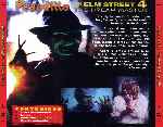 cartula trasera de divx de Pesadilla En Elm Street 4