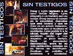 carátula trasera de divx de Sin Testigos - 1993