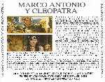 carátula trasera de divx de Marco Antonio Y Cleopatra - 1972