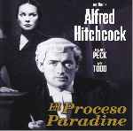 carátula frontal de divx de El Proceso Paradine - Alfred Hitchcoch