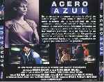 carátula trasera de divx de Acero Azul - 1990