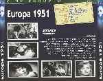 carátula trasera de divx de Europa 1951