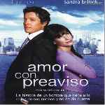 carátula frontal de divx de Amor Con Preaviso