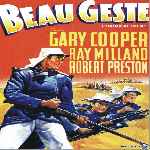 carátula frontal de divx de Beau Geste - 1939
