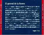 carátula trasera de divx de El General De La Rovere
