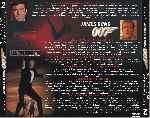 cartula trasera de divx de Coleccion James Bond 007 - 02 - George Lazenby - Roger Moore