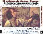 carátula trasera de divx de El Enigma De Gaspar Hauser - V3