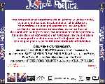 carátula trasera de divx de Justicia Poetica