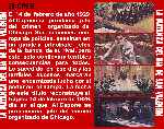carátula trasera de divx de La Matanza Del Dia De San Valentin