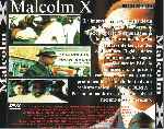 carátula trasera de divx de Malcolm X - V2
