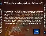 carátula trasera de divx de El Orden Criminal Del Mundo
