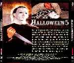 carátula trasera de divx de Halloween 5 - La Venganza De Michael Myers