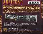 carátula trasera de divx de Ansiedad