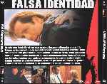 cartula trasera de divx de Falsa Identidad - 2001