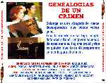 carátula trasera de divx de Genealogias De Un Crimen