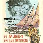 carátula frontal de divx de El Mundo En Sus Manos - 1952