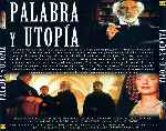 carátula trasera de divx de Palabra Y Utopia