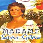 carátula frontal de divx de Madame Sans Gene