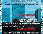 carátula trasera de divx de La Ciudad Esta Tranquila