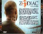 carátula trasera de divx de Zodiac - La Maldicion