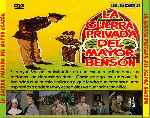 carátula trasera de divx de La Guerra Privada Del Mayor Benson