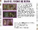 carátula trasera de divx de Bajo El Signo De Roma