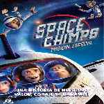carátula frontal de divx de Space Chimps