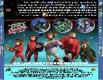 carátula trasera de divx de Space Chimps