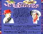 carátula trasera de divx de Las Cosas Del Querer