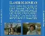 carátula trasera de divx de El Amor De Don Juan