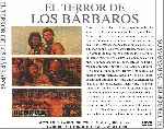 carátula trasera de divx de El Terror De Los Barbaros