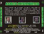 carátula trasera de divx de Asalto Informatico