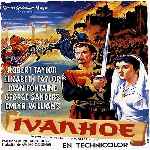 carátula frontal de divx de Ivanhoe - 1952
