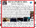 carátula trasera de divx de Desaparecida - 2008 - Temporada 01