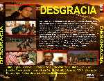 carátula trasera de divx de Desgracia - V2