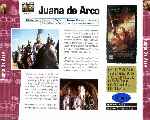 carátula trasera de divx de Juana De Arco De Luc Besson