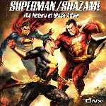 carátula frontal de divx de Superman-shazam - The Return Of Black Adam