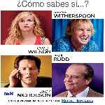 carátula frontal de divx de Como Sabes Si