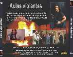carátula trasera de divx de Aulas Violentas