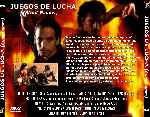 carátula trasera de divx de Juegos De Lucha