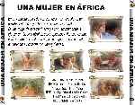 carátula trasera de divx de Una Mujer En Africa