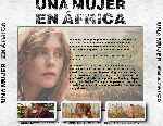 carátula trasera de divx de Una Mujer En Africa - V2
