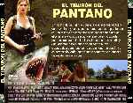 carátula trasera de divx de El Tiburon Del Pantano