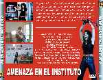 carátula trasera de divx de Amenaza En El Instituto